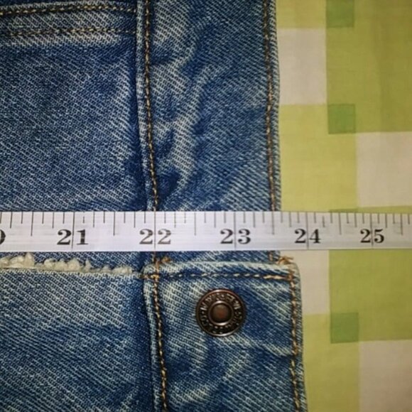 Levi's Jacket Women's Blue Denim Long Sleeves Pockets Buttons Size XL - Picture 7 of 8